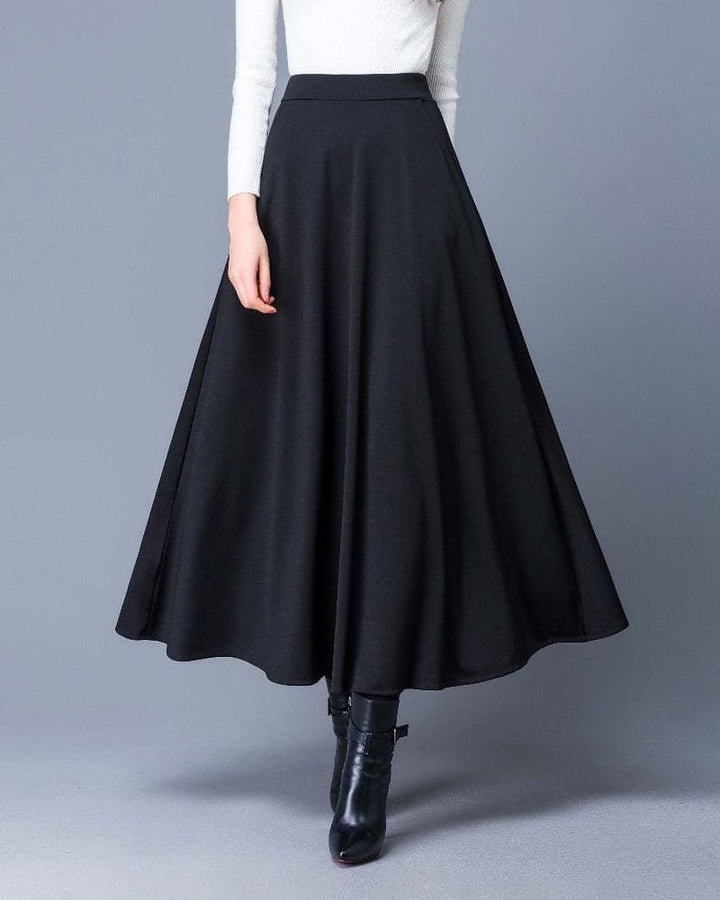 Lange Maxi Rok met Hoge Taille