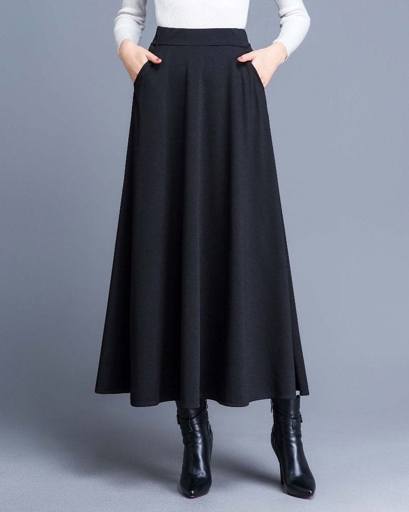 Lange Maxi Rok met Hoge Taille