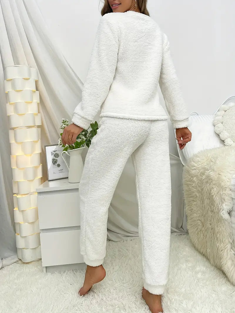 Floor | Luxe Pluche Pyjama Set voor Dames