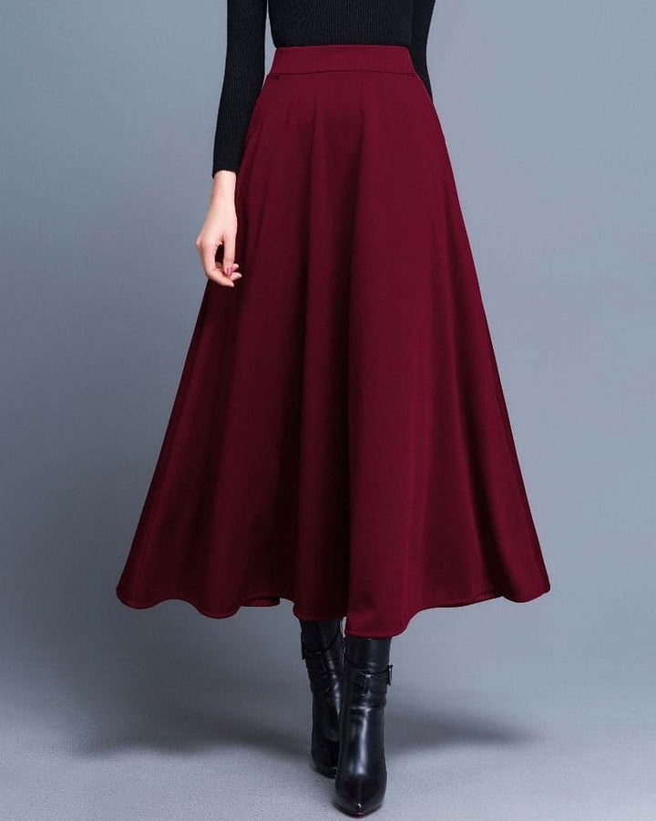 Lange Maxi Rok met Hoge Taille