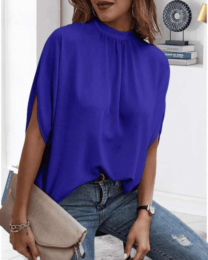 Isabel | Blouse met een trendy patroon en split op de mouw