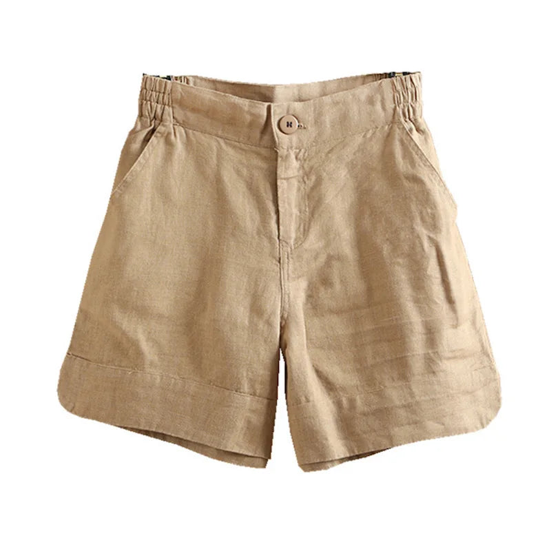 Luxe Bred Casual Shorts voor Dames