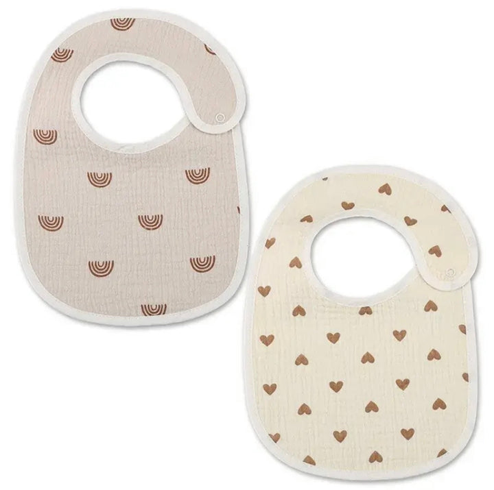 2-delige Set Waterdichte Baby Slabbetjes