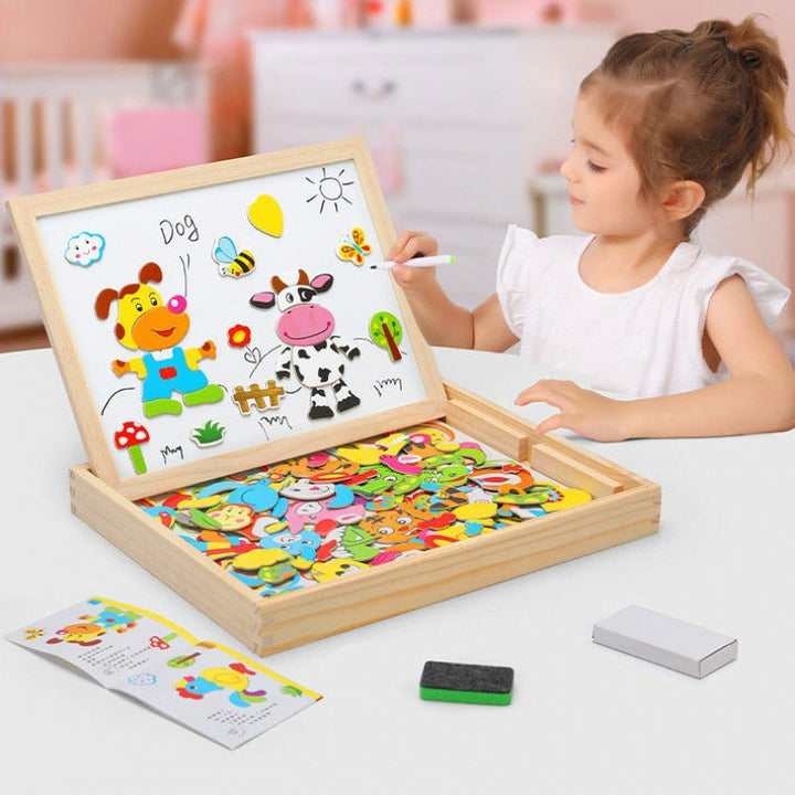 MontiFun™ 2-in-1 Magnetisch Montessori Tekenbord voor Kinderen