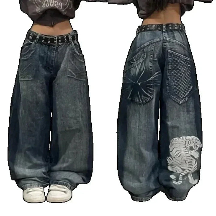 Nina | Y2K Baggy Harajuku Broek voor Dames