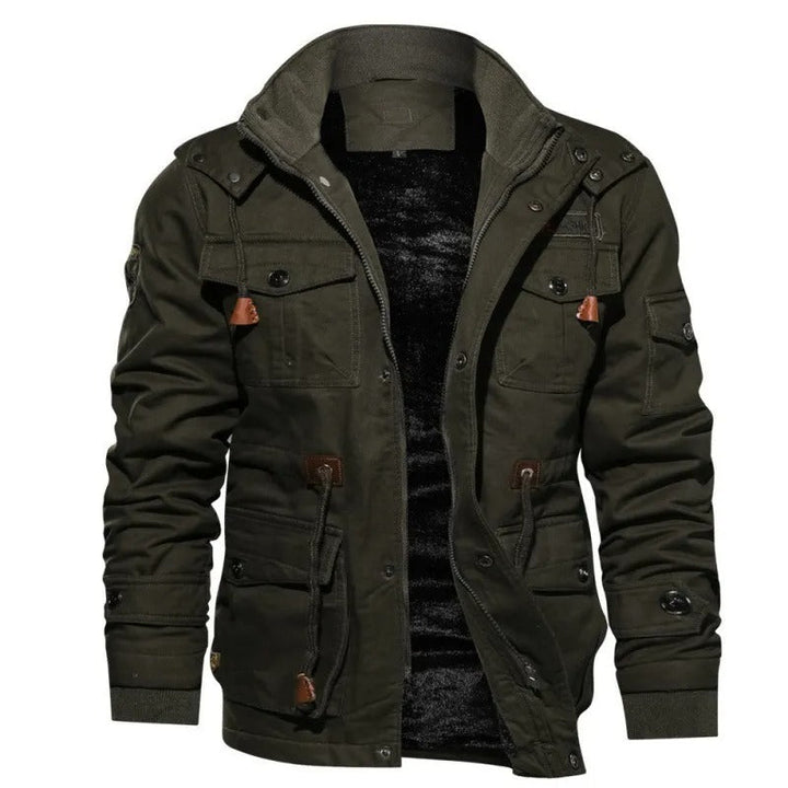 Cas |  Winter Tactical Jackets Met Pluche Dikke Jas Met Capuchon