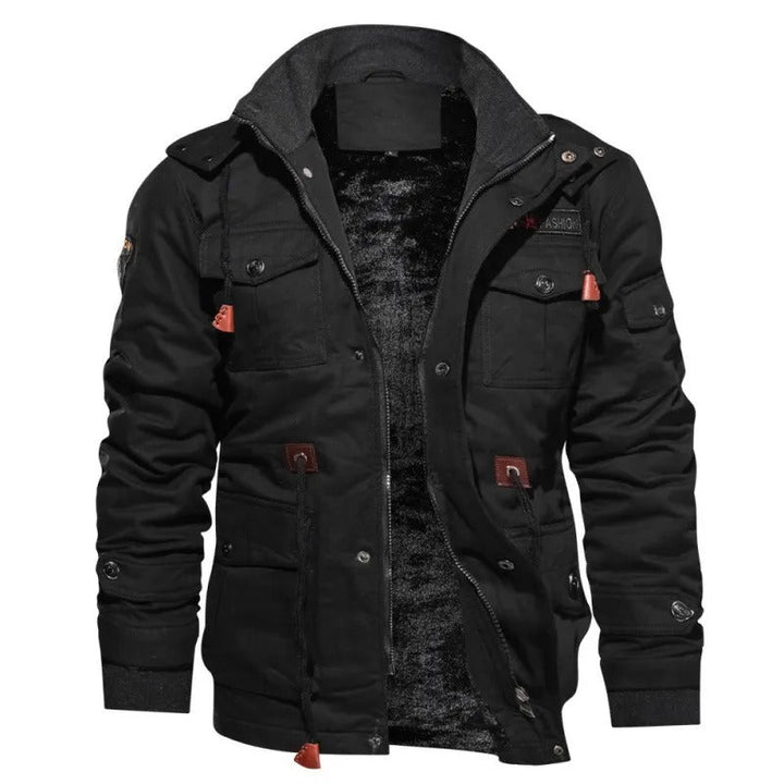 Cas |  Winter Tactical Jackets Met Pluche Dikke Jas Met Capuchon