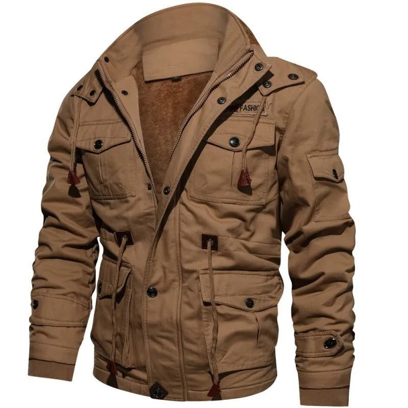 Cas |  Winter Tactical Jackets Met Pluche Dikke Jas Met Capuchon